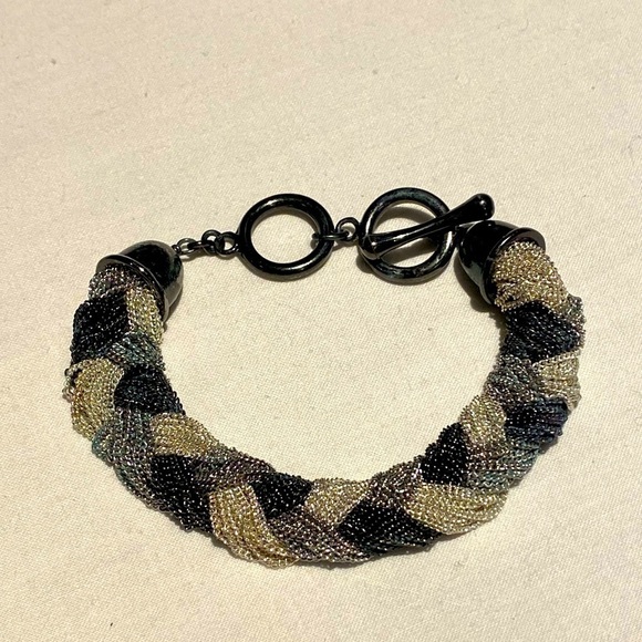 Banana Republic Multi-Tone Braided Chain Bracelet - Picture 1 of 2